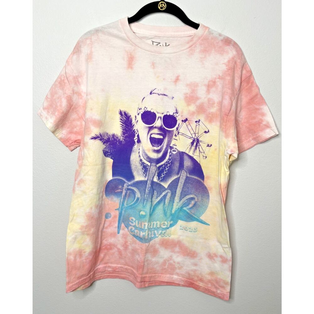 P!NK PINK Alecia Moore Summer Carnival 2023 Medium T-Shirt Official Concert Tee